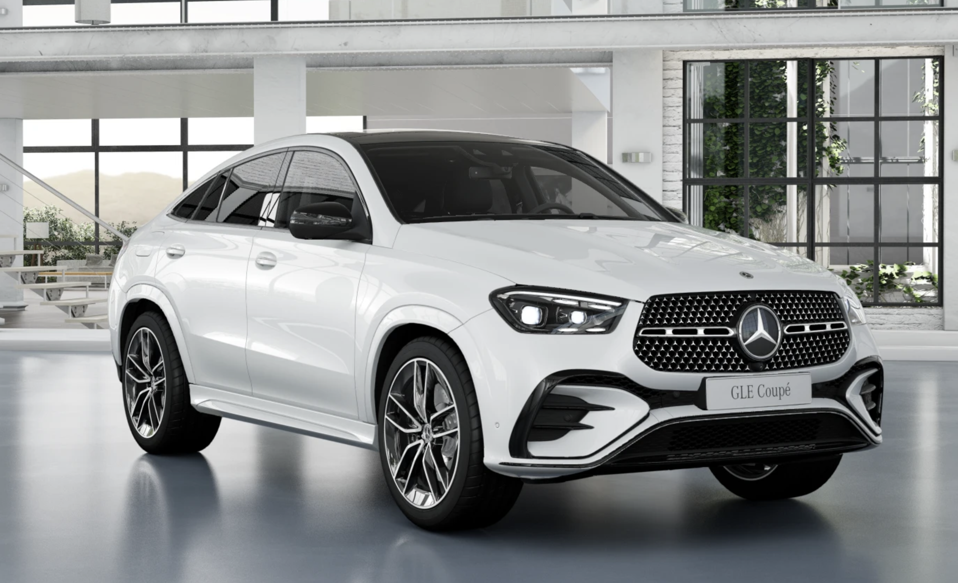 Mercedes GLE coupé 450d | nové české auto skladem | naftové SUV coupé | bílá s černou kůží | super výbava | nové auto | ihned k předání | nákup online | AUTOiBUY.com